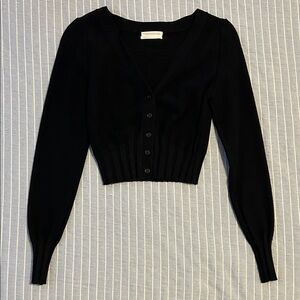 Urban Outfitters Black V-Neck Cardigan